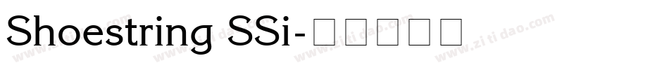 Shoestring SSi字体转换